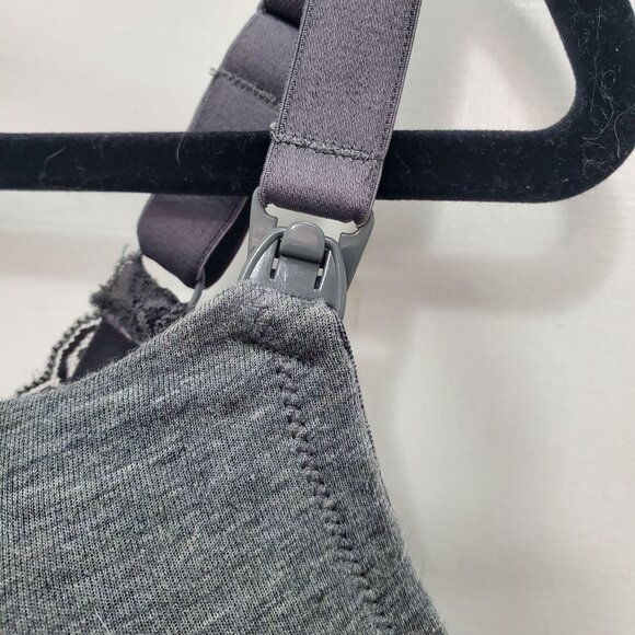 Adore Me N4251AMX Heather Gray Maternity Full Figure Underwire Nursing Bra 44G - Picture 3 of 5